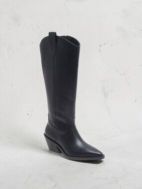 🆕️  Wild Pair Black Western Style Mid-Calf Boots Womens Size 8.5